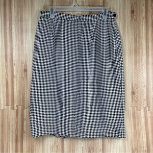 Vintage style Rena Rowan woman skirt size 12 black and white